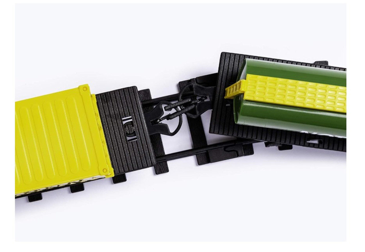 John Deere - Battery Powered Mini Diesel Train Set 28 Piece Set John Deere - Battery Powered Mini Diesel Train Set 28 Piece Set