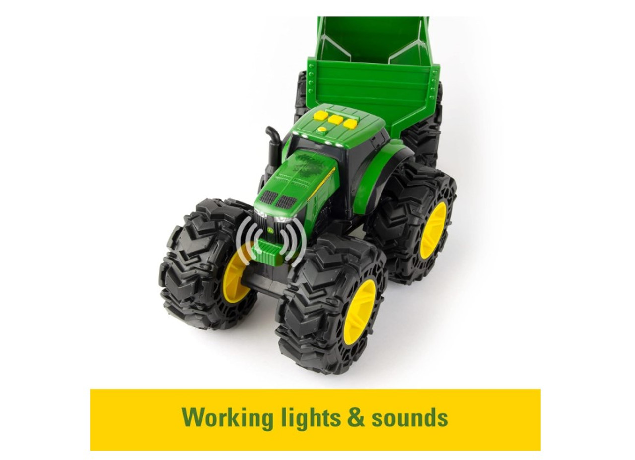 John Deere 20cm Monster Treads Tractor & Wagon John Deere 20cm Monster Treads Tractor & Wagon