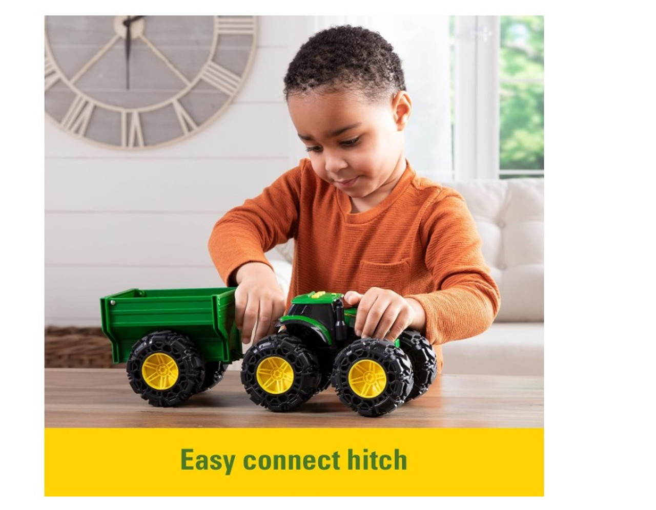John Deere 20cm Monster Treads Tractor & Wagon John Deere 20cm Monster Treads Tractor & Wagon