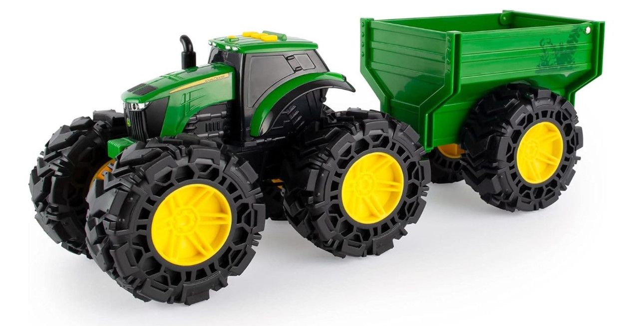 John Deere 20cm Monster Treads Tractor & Wagon John Deere 20cm Monster Treads Tractor & Wagon
