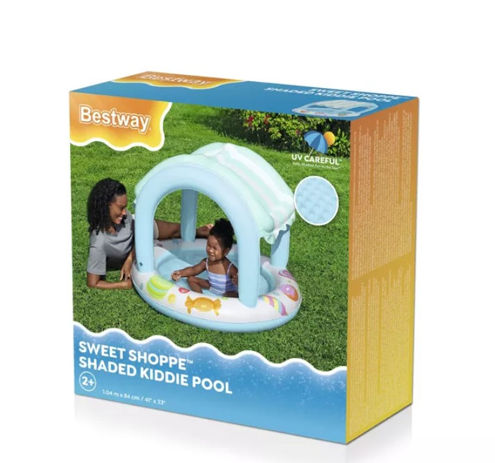 Bestway Sweet Shoppe Shaded Kiddie Pool