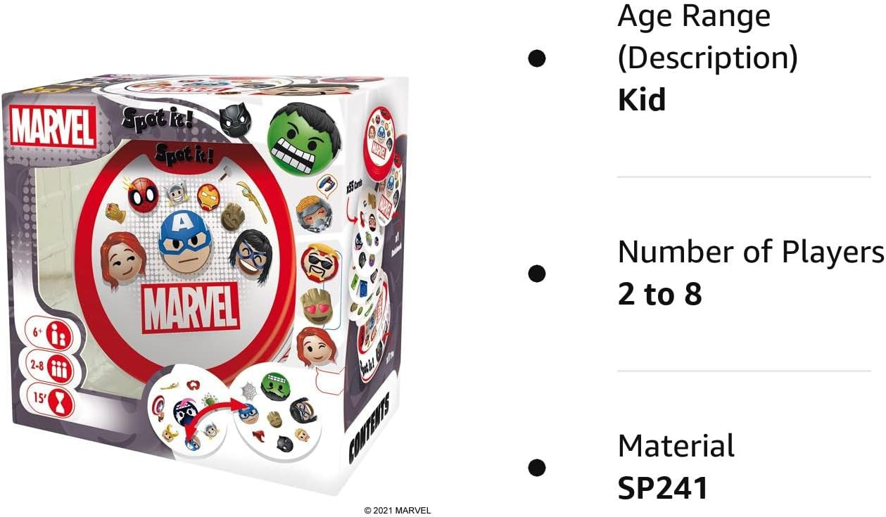 Zygomatic Spot It! Marvel Emojis
