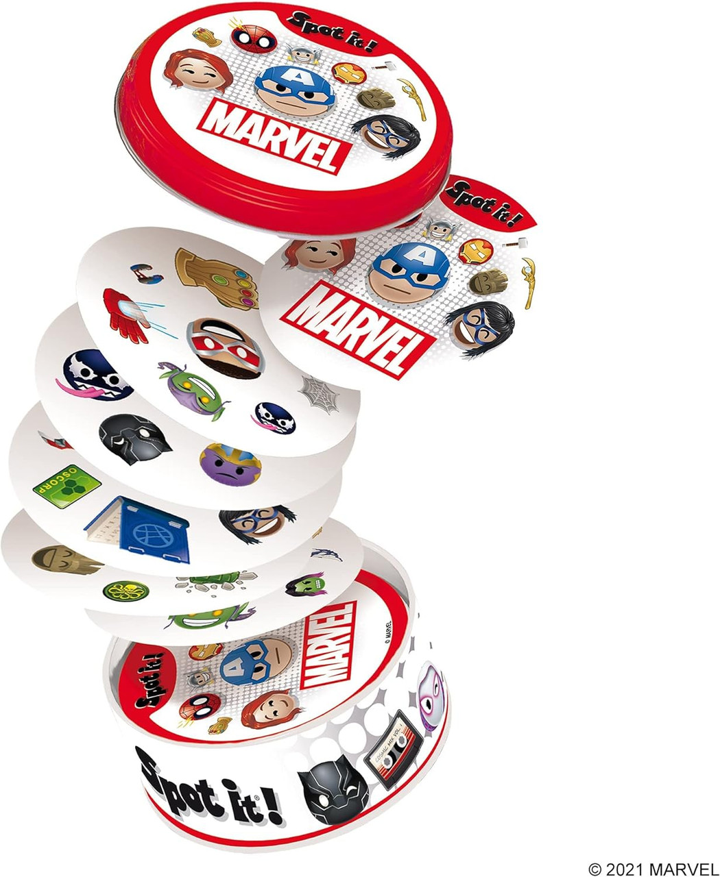 Zygomatic Spot It! Marvel Emojis