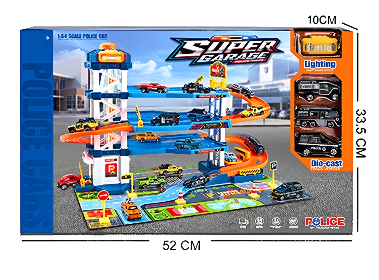 Diecast 3 Level Parking Lot Playset Diecast 3 Level Parking Lot Playset
