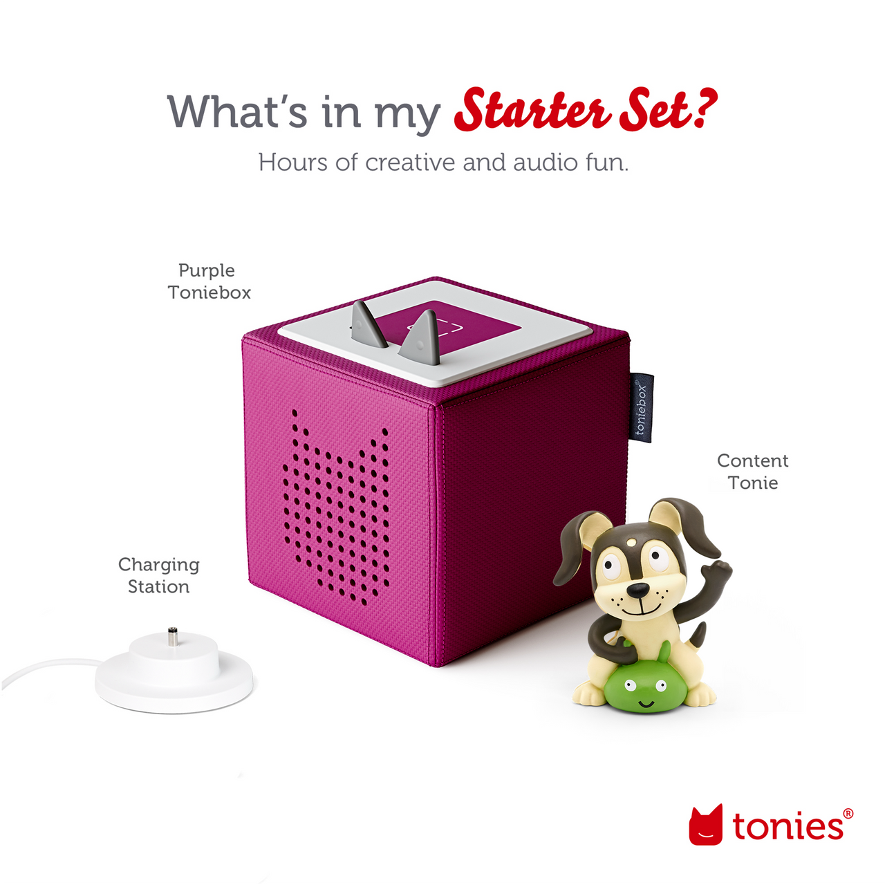 Toniebox Playtime Puppy Starter Set - Purple