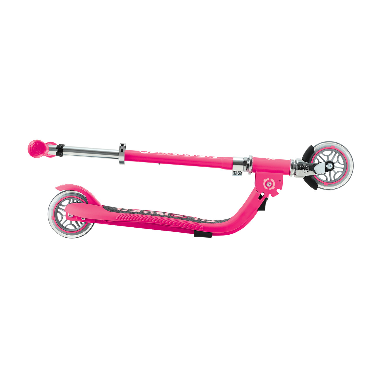 Globber FLOW FOLDABLE JUNIOR with lights - Pastel Pink/ Fuchsia