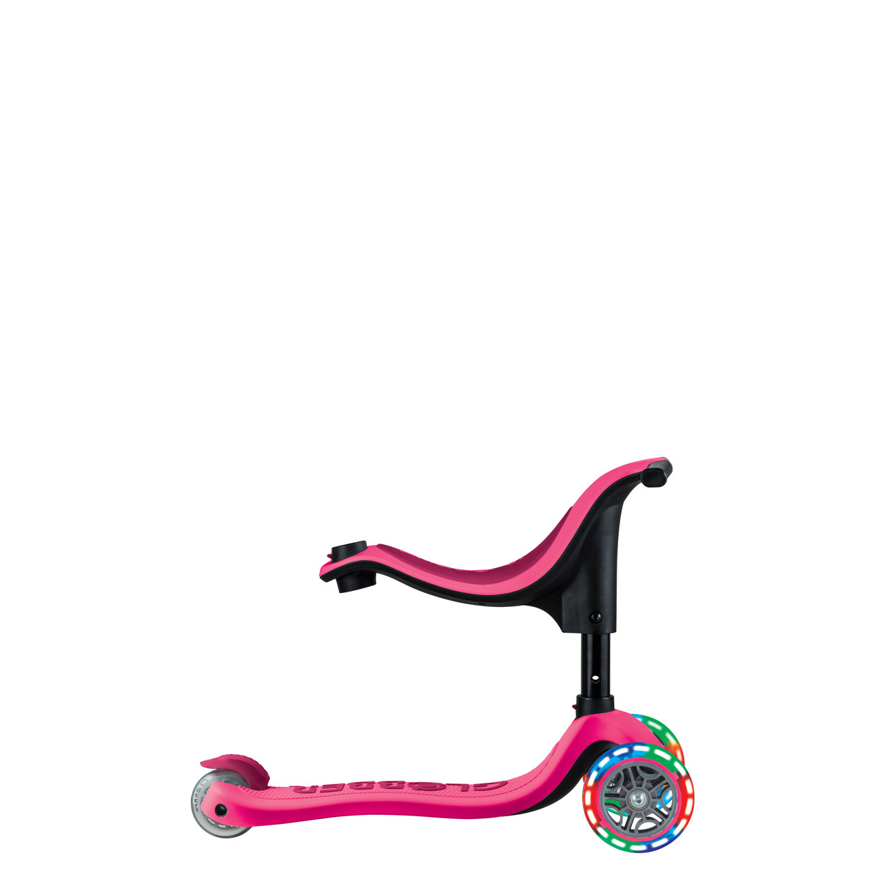 Globber GO UP SPORTY Lights V2 - Fuchsia/ Dark Pink
