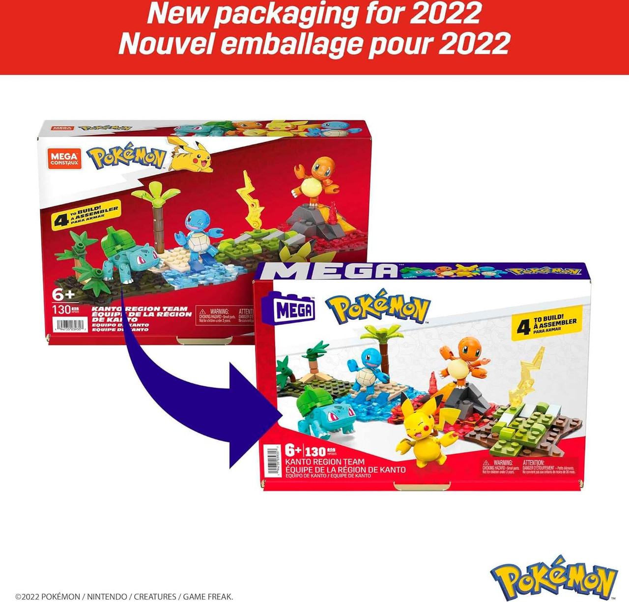 Mega Construx Pokemon Kanto Region Team