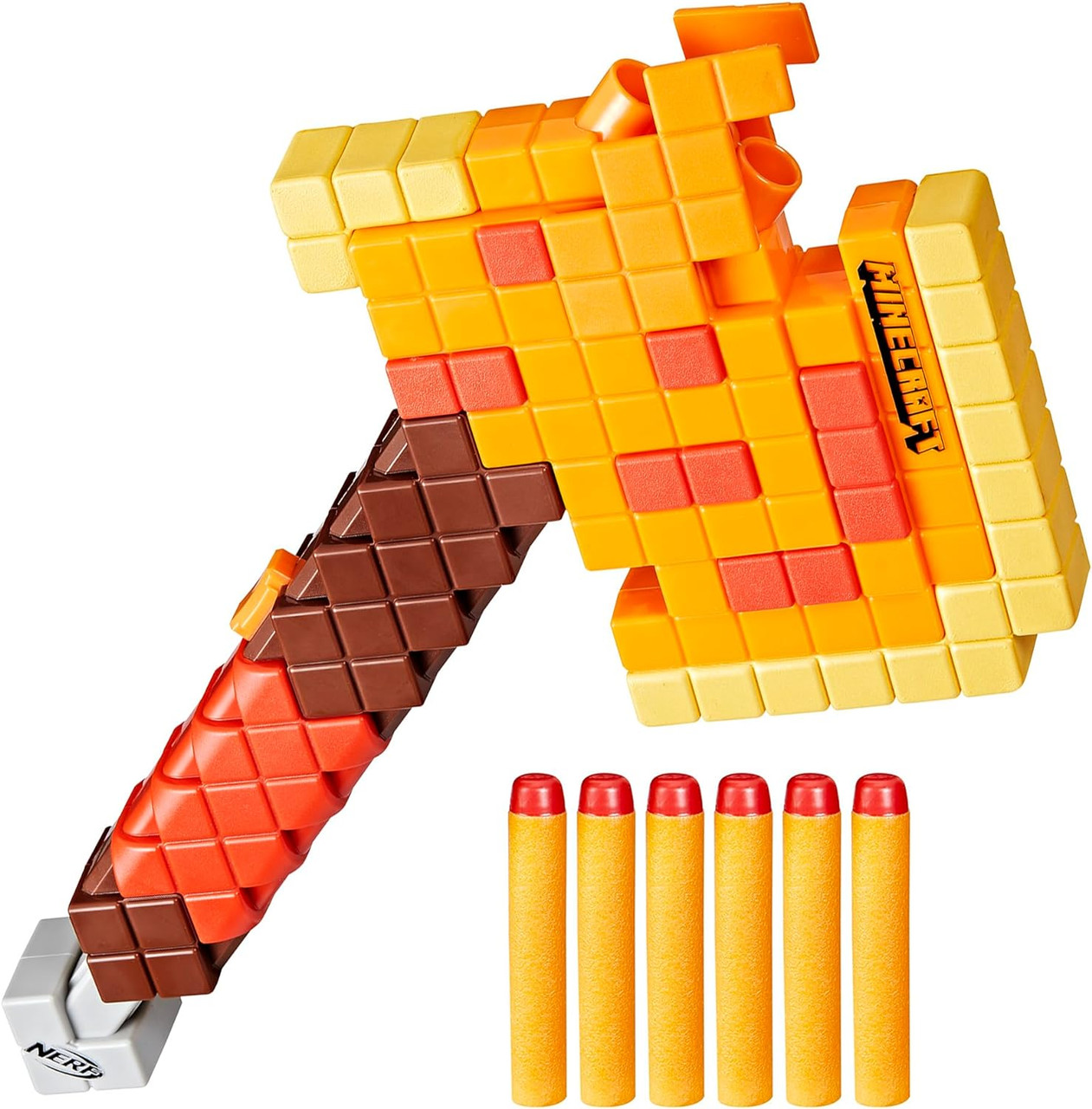 Nerf Minecraft Firebrand Dart Blasting Axe  -6 Nerf Elite Foam Darts Nerf Minecraft Firebrand Dart Blasting Axe  -6 Nerf Elite Foam Darts
