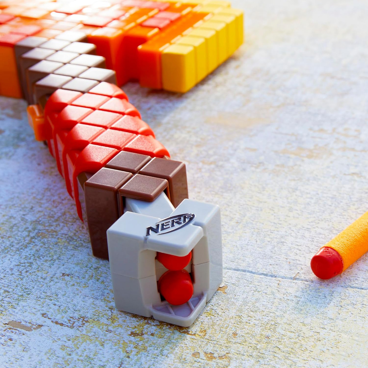 Nerf Minecraft Firebrand Dart Blasting Axe  -6 Nerf Elite Foam Darts Nerf Minecraft Firebrand Dart Blasting Axe  -6 Nerf Elite Foam Darts