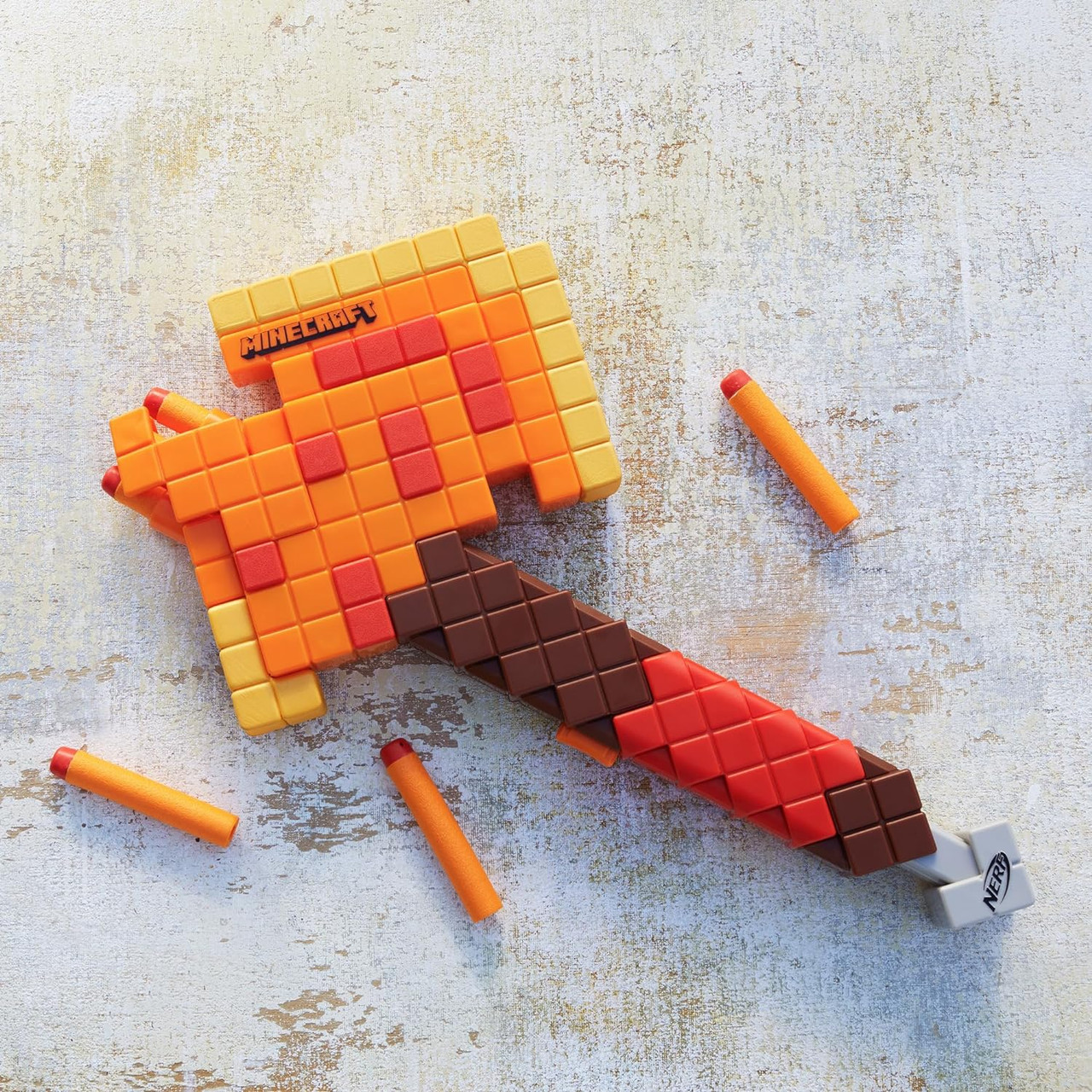 Nerf Minecraft Firebrand Dart Blasting Axe  -6 Nerf Elite Foam Darts Nerf Minecraft Firebrand Dart Blasting Axe  -6 Nerf Elite Foam Darts
