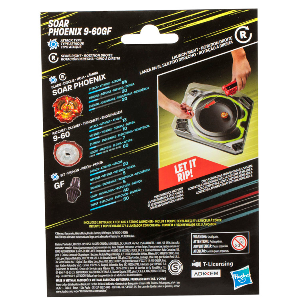 Beyblade X Soar Phoenix 9-60GF Deluxe String Launcher Set