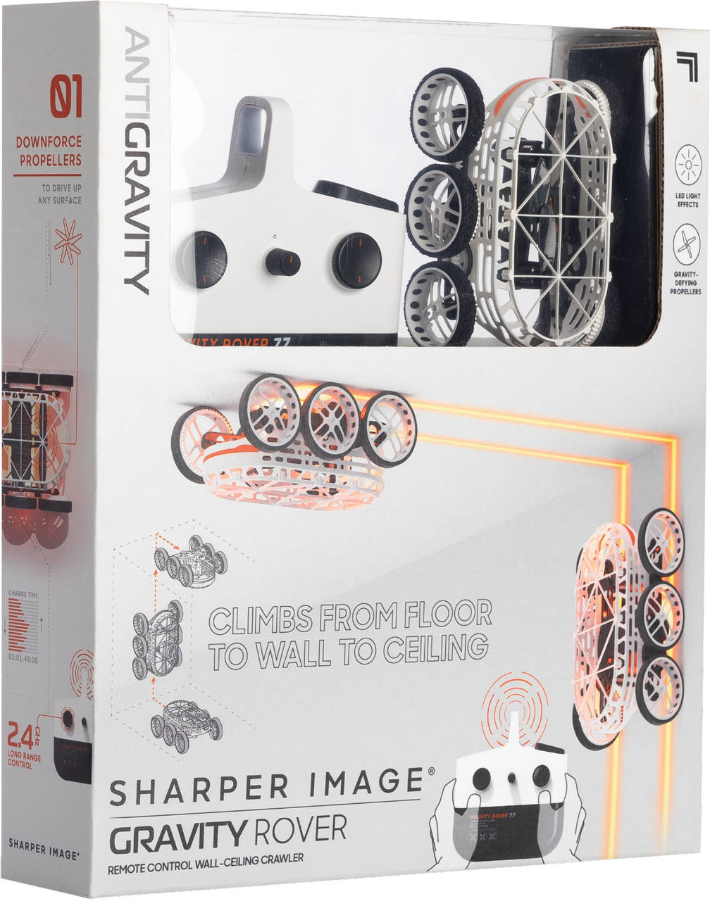 Sharper Image Remote Control Gravity Rover Wall-Ceiling Crawler Sharper Image Remote Control Gravity Rover Wall-Ceiling Crawler