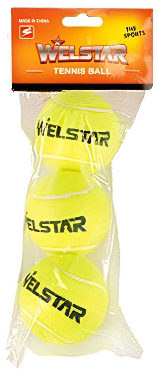 Welstar Tennis Ball 3 Pack Rebound 130cm