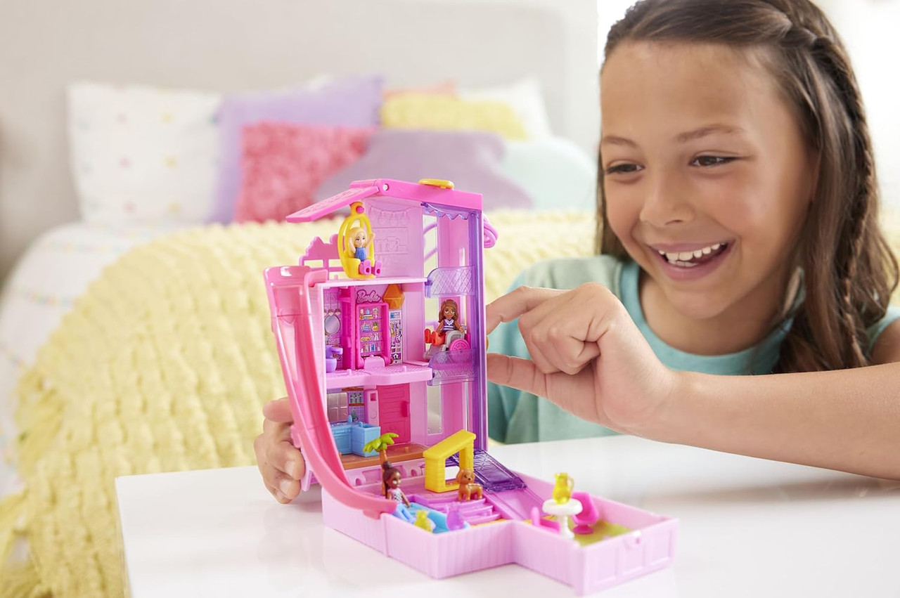 Barbie Polly Pocket Dreamhouse Compact- Dollhouse Playset Barbie Polly Pocket Dreamhouse Compact- Dollhouse Playset