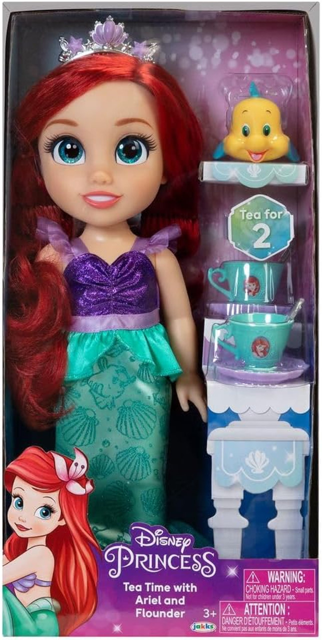 Disney Princess Doll Tea Time For Two with Ariel and Flounder Disney Princess Doll Tea Time For Two with Ariel and Flounder