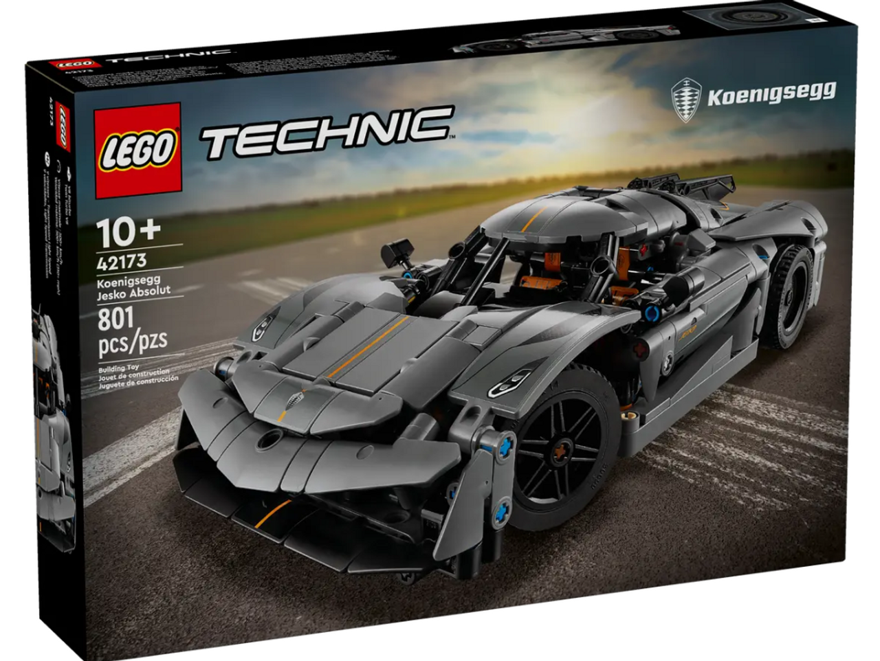 LEGO Technic Koenigsegg Jesko Absolut Grey Hypercar 42173