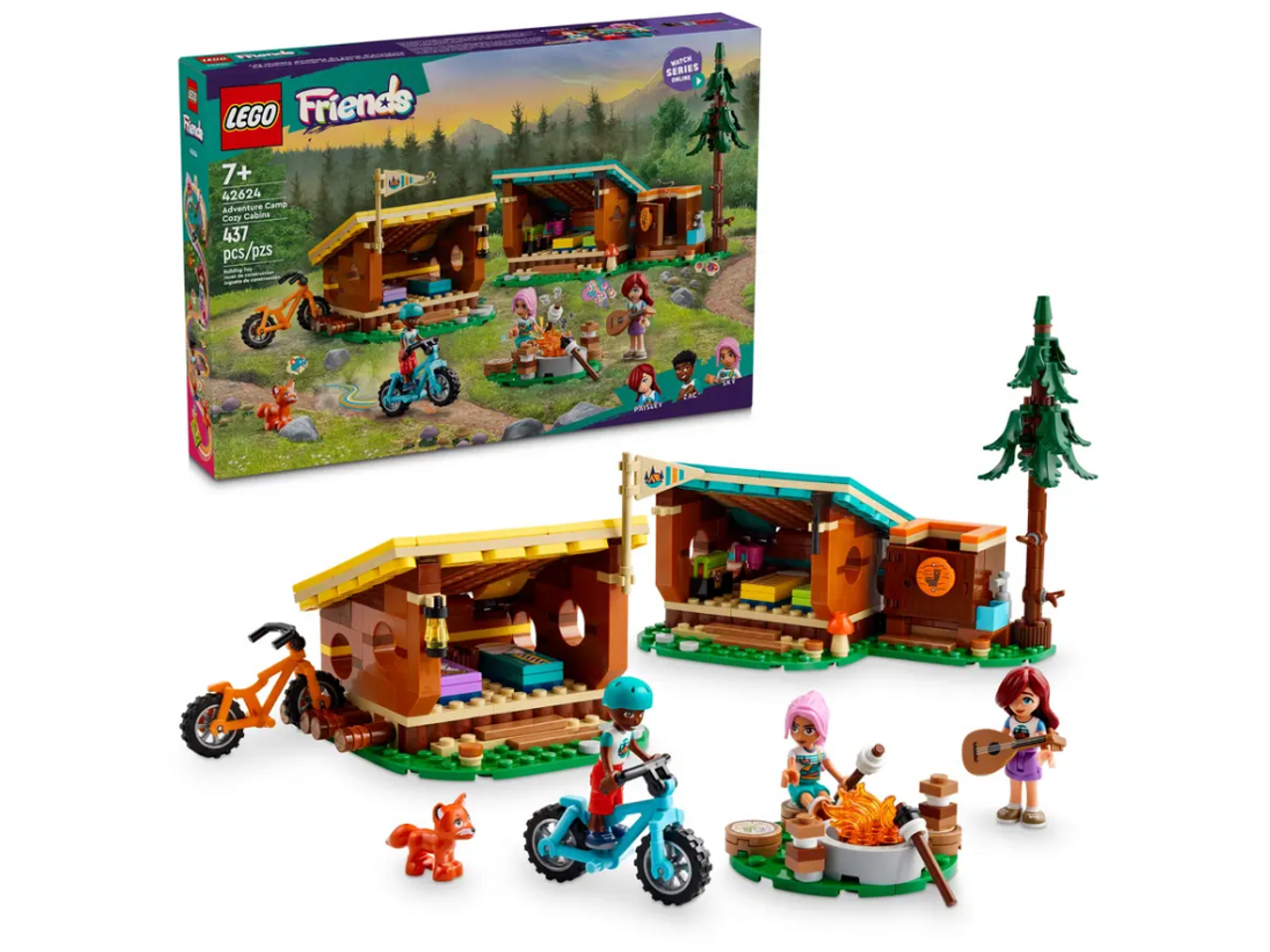 LEGO Friends Adventure Camp Cozy Cabins 42624 LEGO Friends Adventure Camp Cozy Cabins 42624