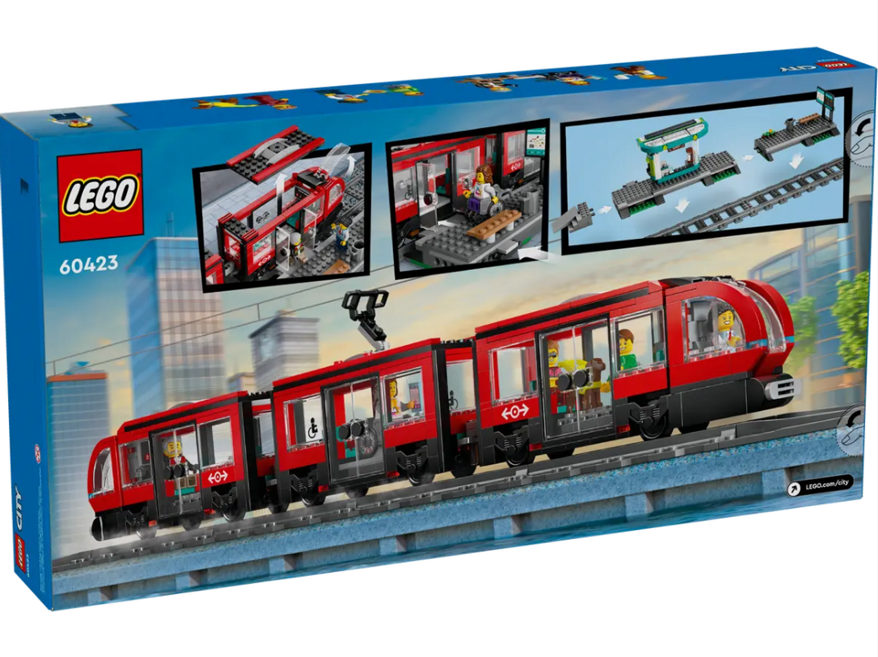 LEGO City Downtown Streetcar and Station 60423 LEGO City Downtown Streetcar and Station 60423