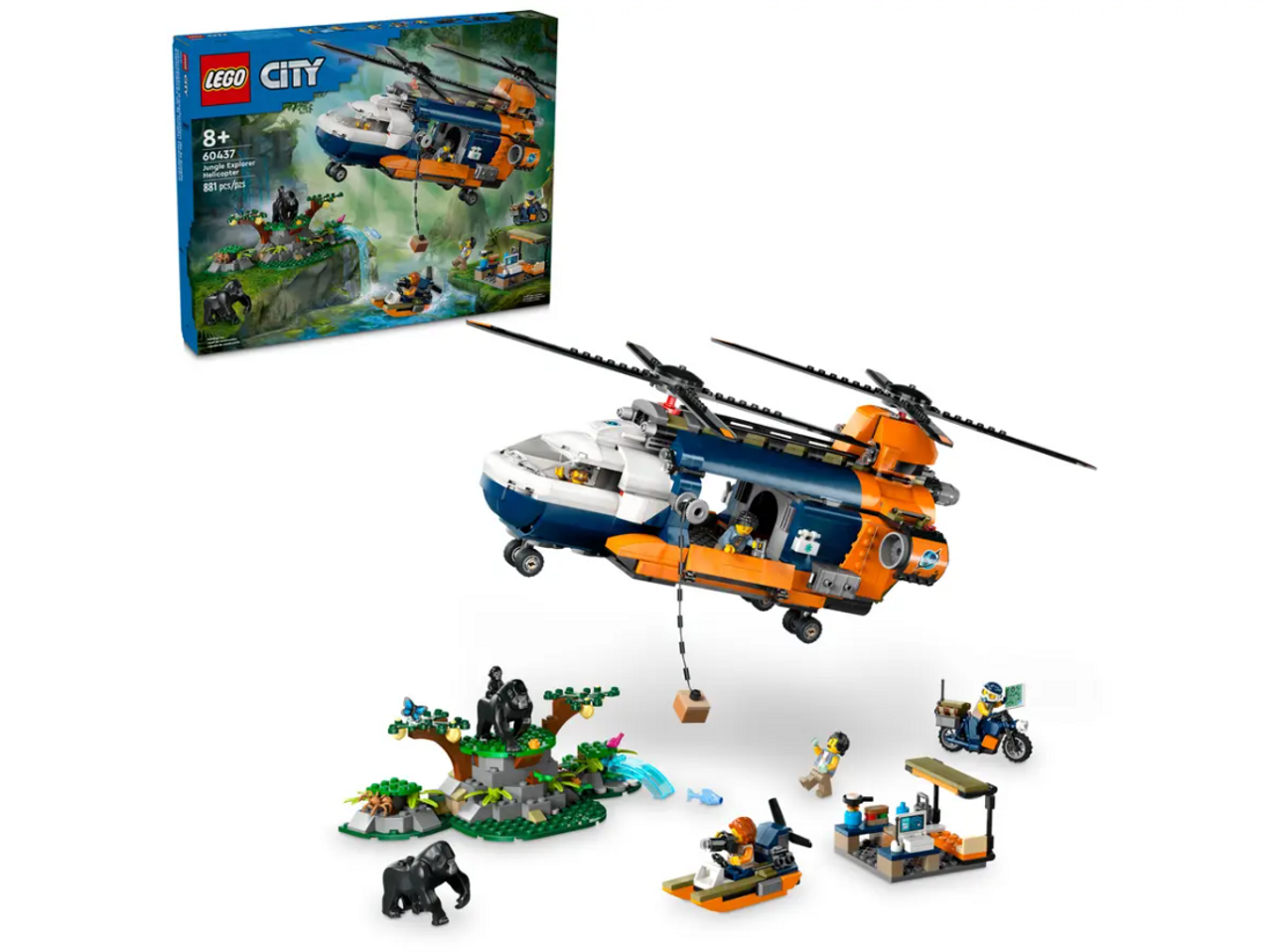 LEGO City Jungle Explorer Helicopter at Base Camp 60437 LEGO City Jungle Explorer Helicopter at Base Camp 60437