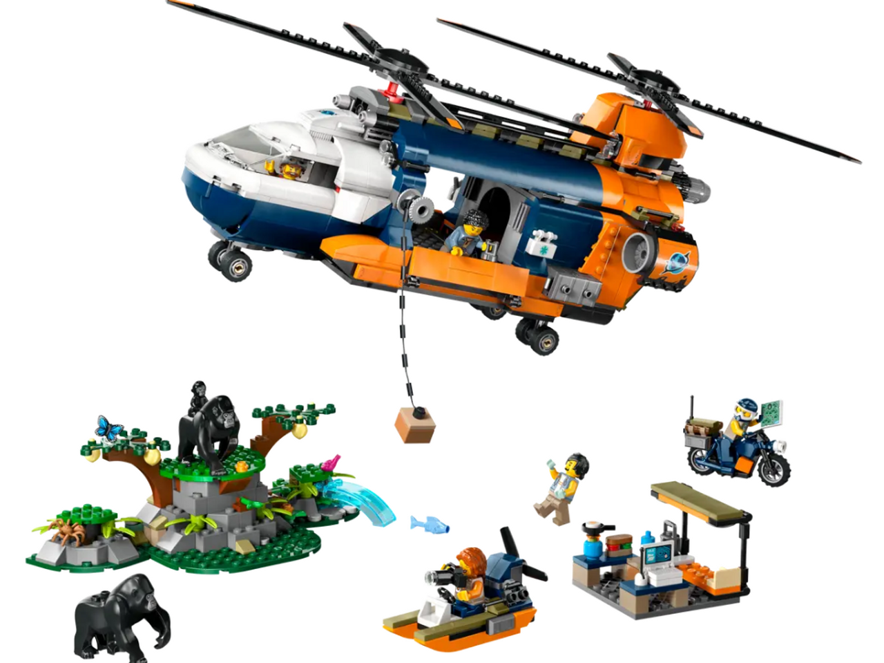 LEGO City Jungle Explorer Helicopter at Base Camp 60437 LEGO City Jungle Explorer Helicopter at Base Camp 60437