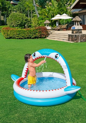 Bestway Sharktastic Sprinkler Play Pool