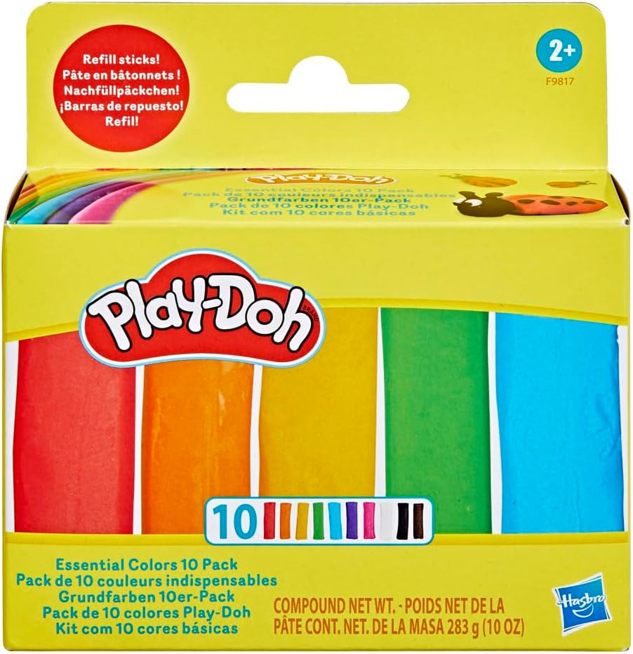 Play-Doh Essential Colours 10 Pack of Refill Sticks