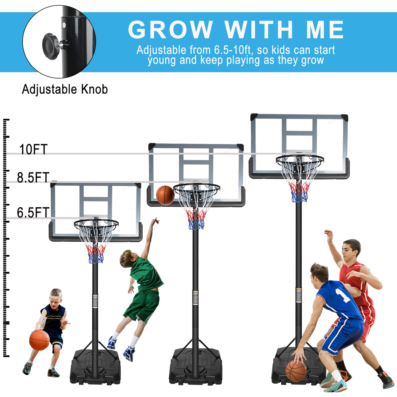 Basketball Hoop with Backboard 2-3.5m Basketball Hoop with Backboard 2-3.5m
