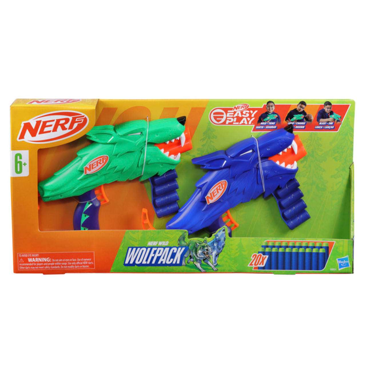 Nerf Wild Wolfpack Dart Blaster 2-Pack