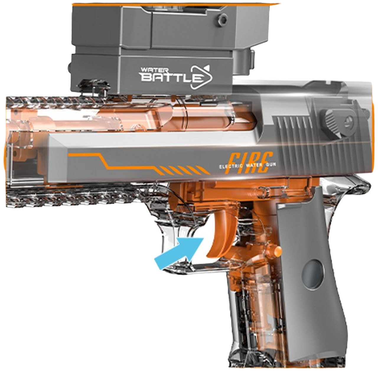 Desert Eagle Black Electric Water Gun