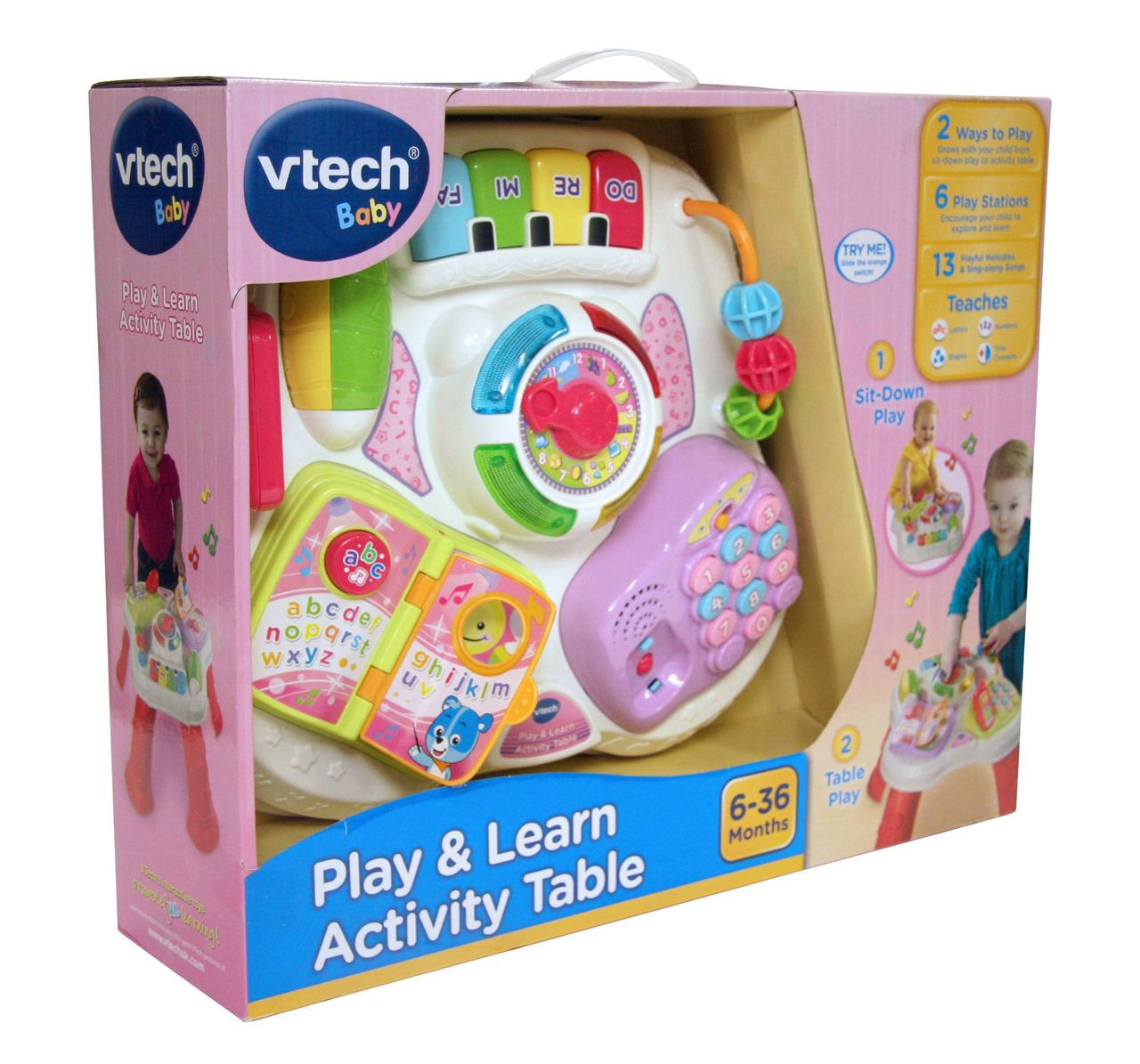 Vtech Play Learn Activity Tablepink Toymate Infant Learning Vtech Play Learn Activity Tablepink Toymate Infant Learning
