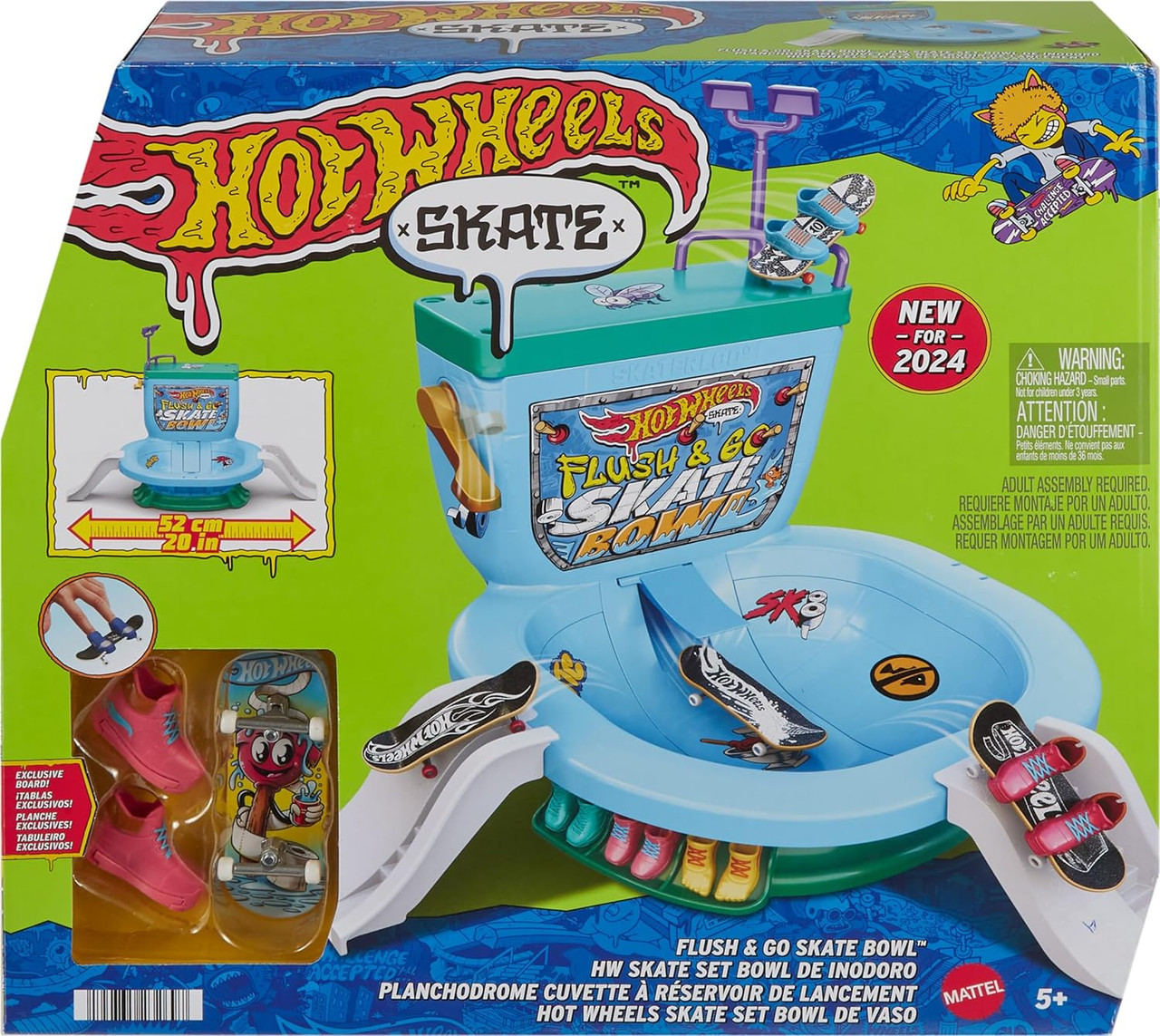 Hot Wheels Flush & Go Skate Bowl Set Hot Wheels Flush & Go Skate Bowl Set
