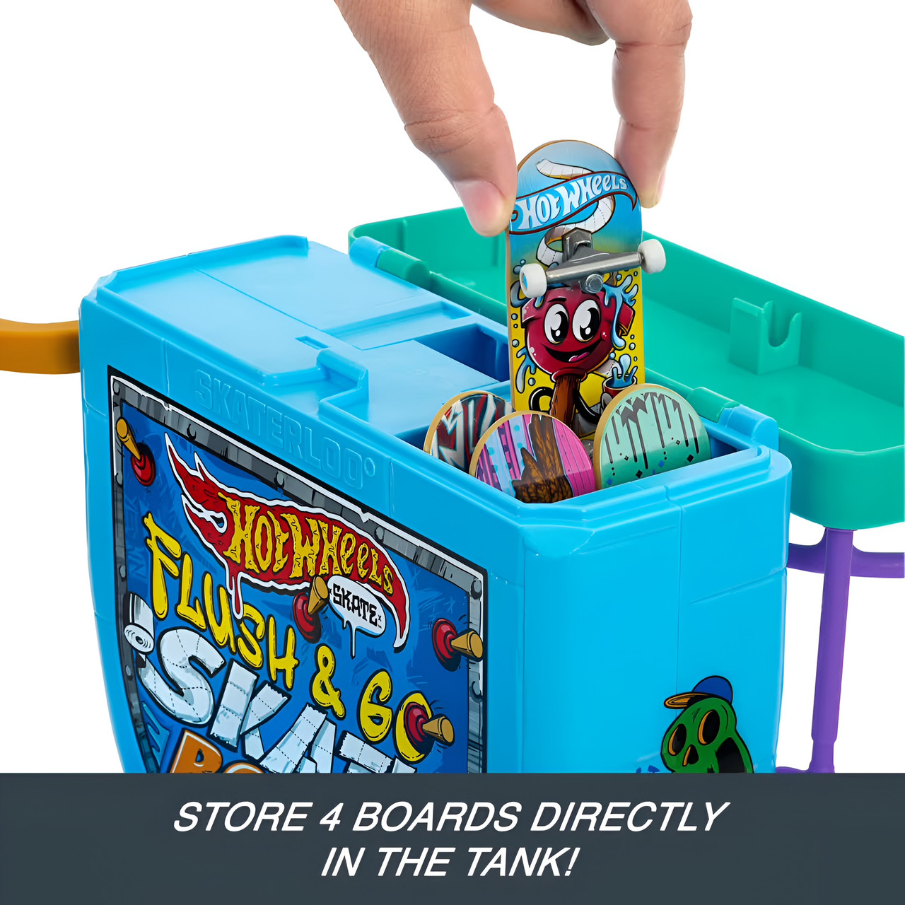 Hot Wheels Flush & Go Skate Bowl Set Hot Wheels Flush & Go Skate Bowl Set