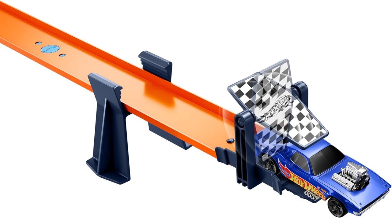 Hot Wheels Toy Car Track Set with 1:64 Scale Remote-Control Vehicle & 30+ Pieces of Race Track Hot Wheels Toy Car Track Set with 1:64 Scale Remote-Control Vehicle & 30+ Pieces of Race Track