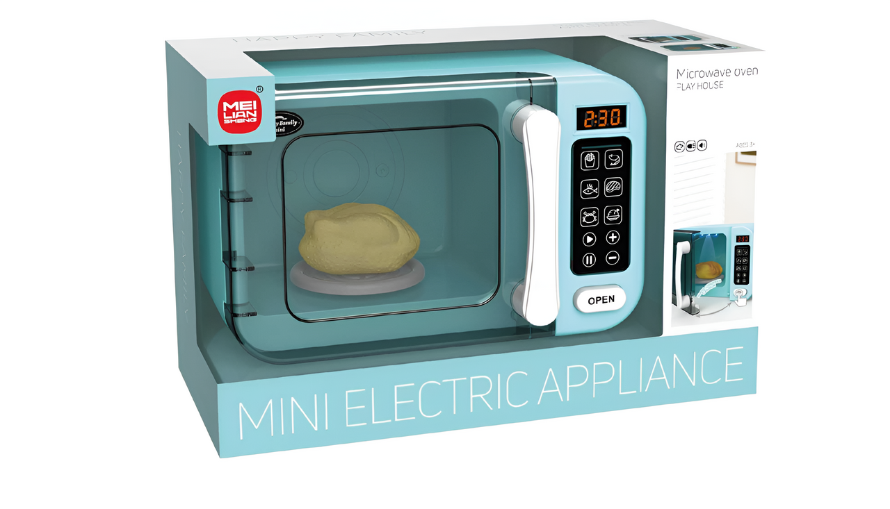 Home Appliance Microwave with Lights - Blue