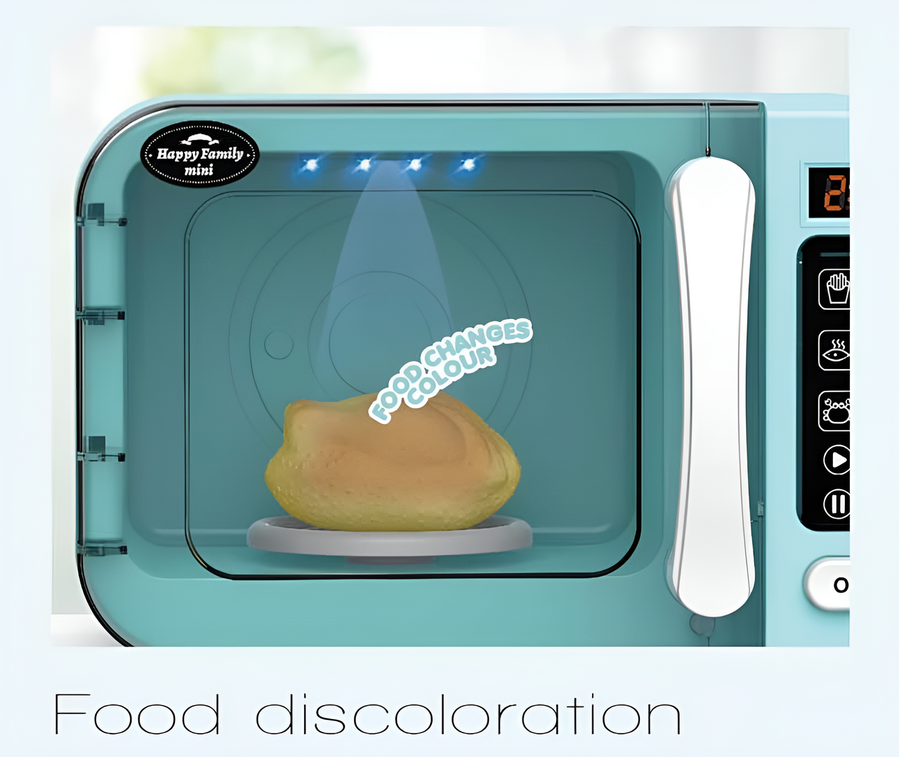 Home Appliance Microwave with Lights - Blue