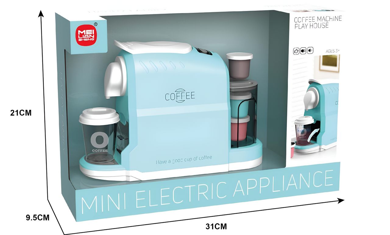 Home Appliance Coffee Machine with Lights & Sound - Blue