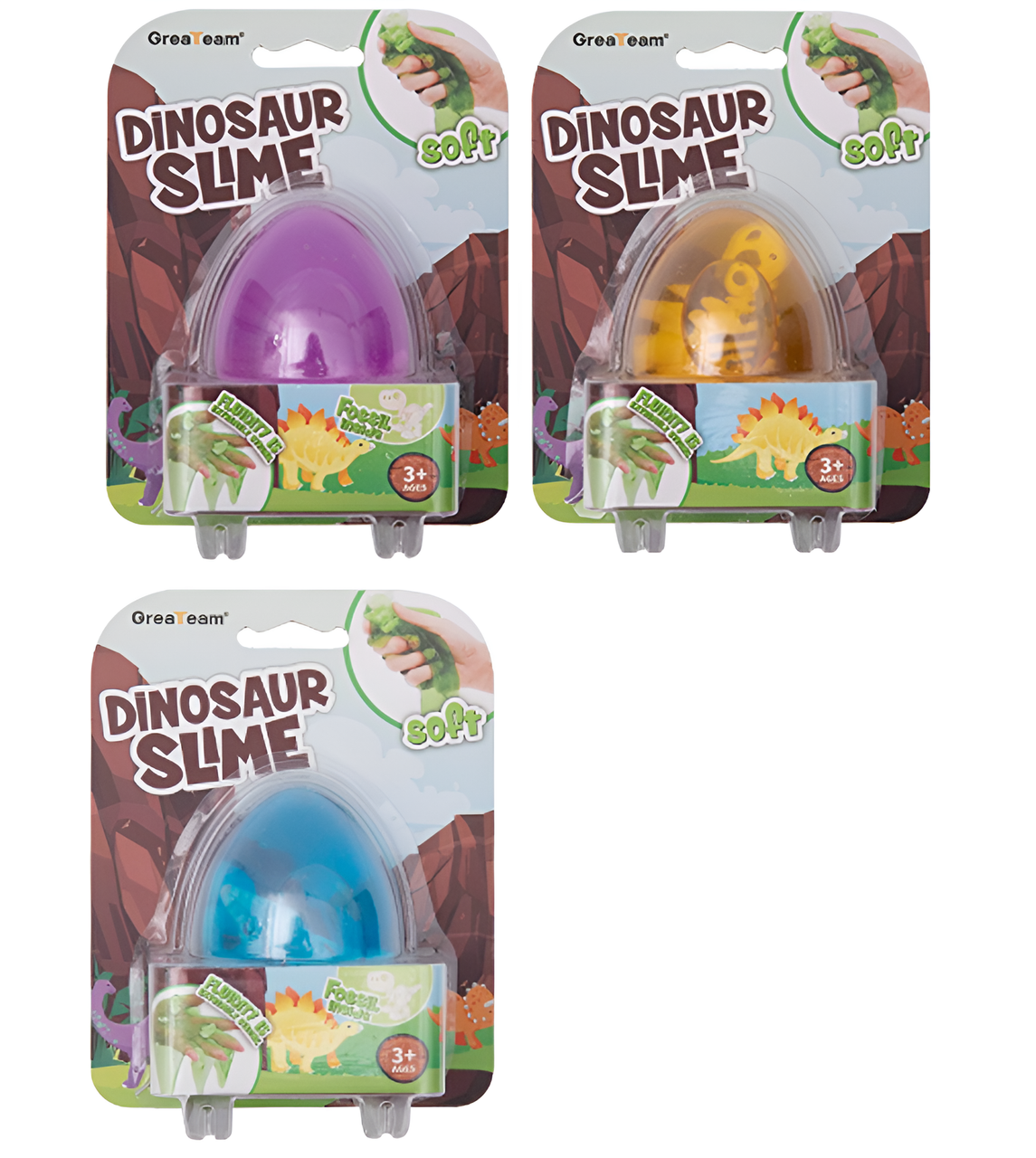 Dino Slime Egg with Dinosaur Toy