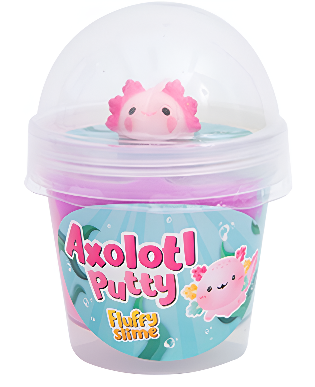 Axolotl Fluffy Putty Slime