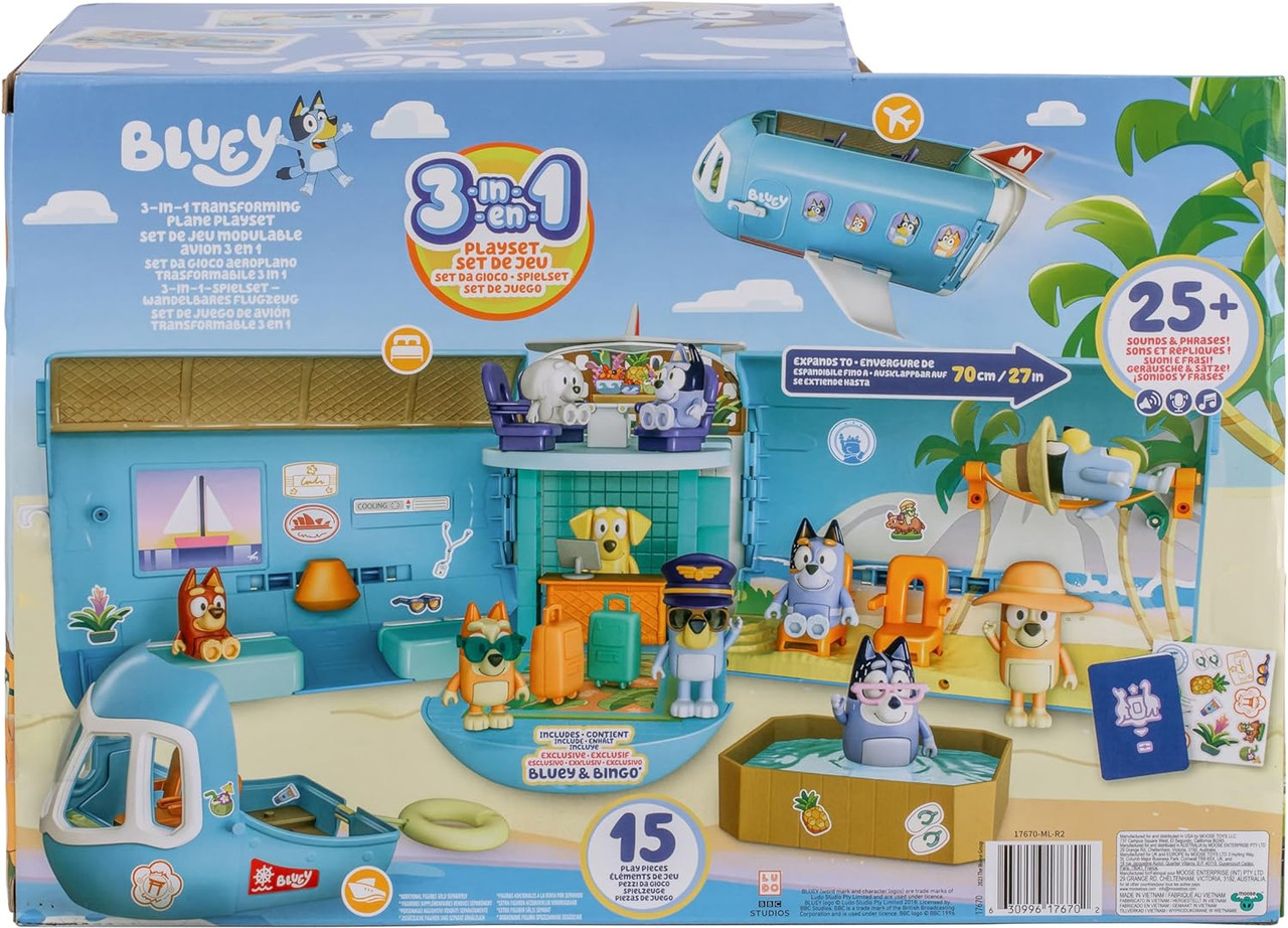 Bluey S11 3-in-1 Airplane Set