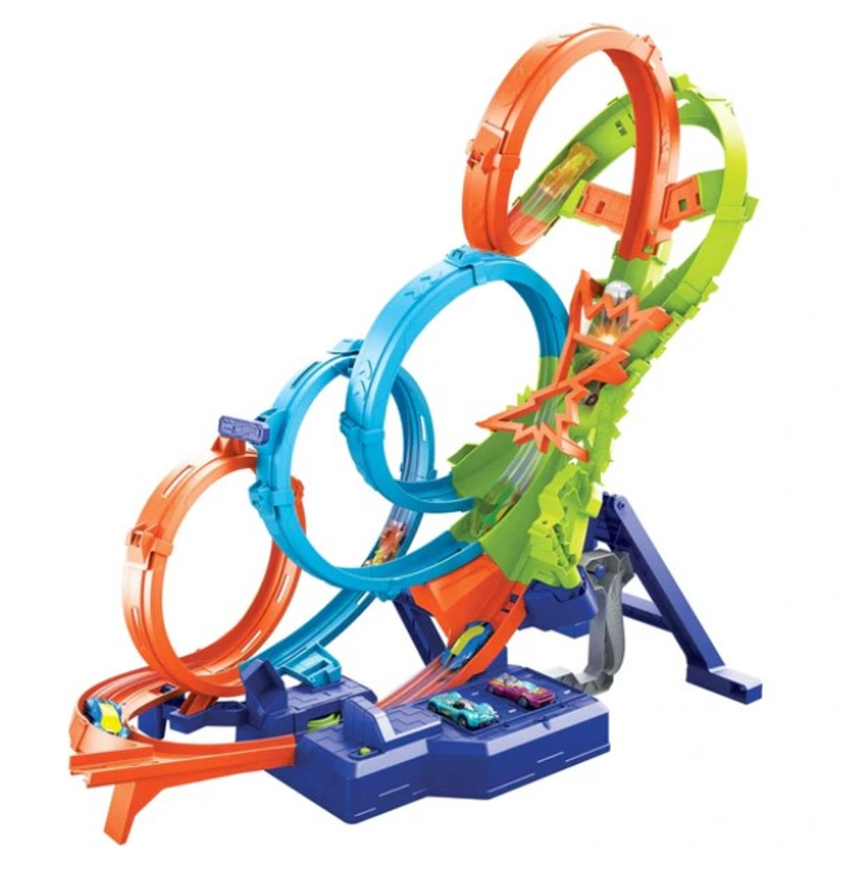 Hot Wheels 4-Loop Crash Out Track Set 1:64 Hot Wheels 4-Loop Crash Out Track Set 1:64