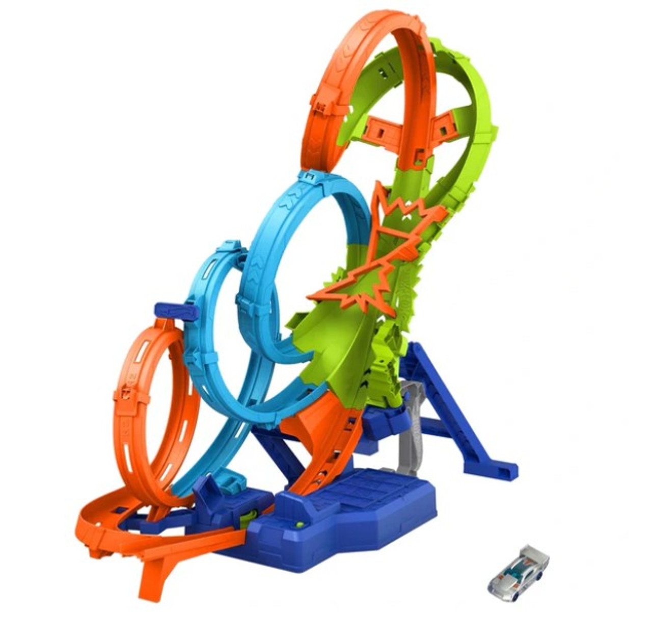 Hot Wheels 4-Loop Crash Out Track Set 1:64 Hot Wheels 4-Loop Crash Out Track Set 1:64