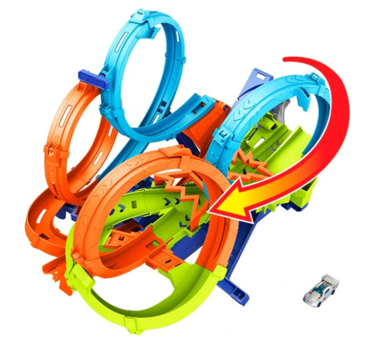 Hot Wheels 4-Loop Crash Out Track Set 1:64 Hot Wheels 4-Loop Crash Out Track Set 1:64