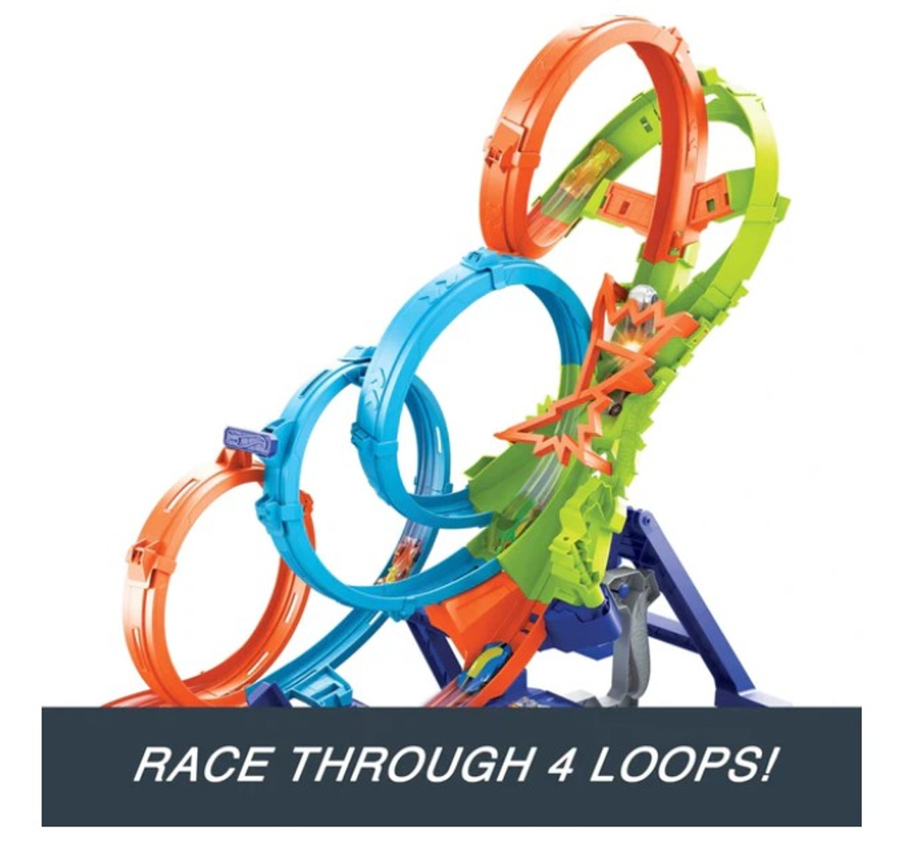 Hot Wheels 4-Loop Crash Out Track Set 1:64 Hot Wheels 4-Loop Crash Out Track Set 1:64
