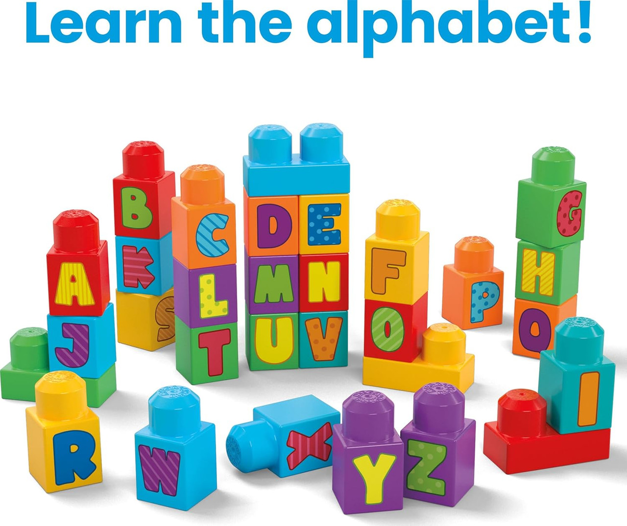 Mega Bloks Fisher-Price ABC Toddler Blocks Building Toy