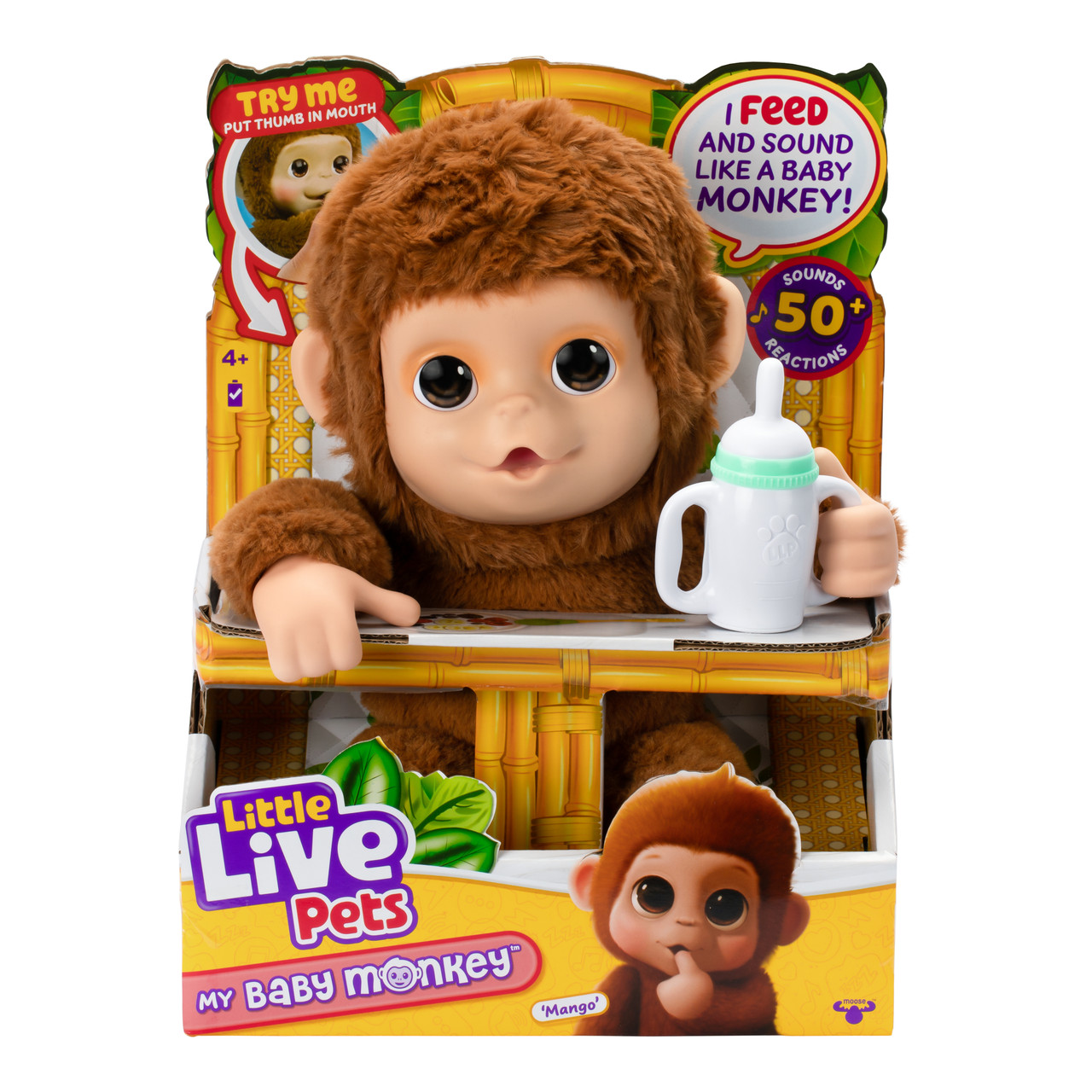 Little Live Pets My Baby Monkey Plush Single Pack Little Live Pets My Baby Monkey Plush Single Pack