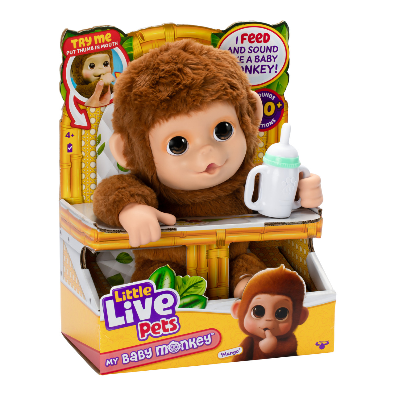 Little Live Pets My Baby Monkey Plush Single Pack Little Live Pets My Baby Monkey Plush Single Pack