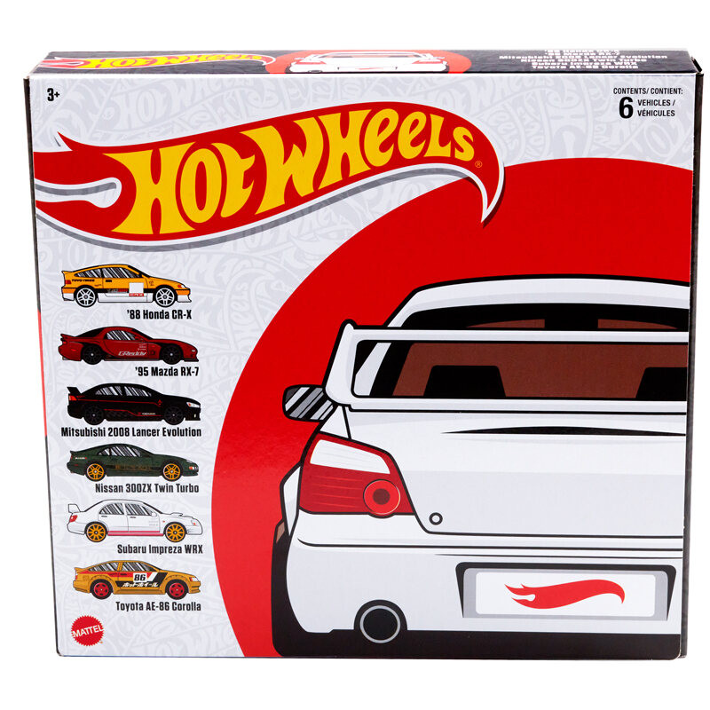 Hot Wheels Die-Cast Cars European Themed 6-Pack