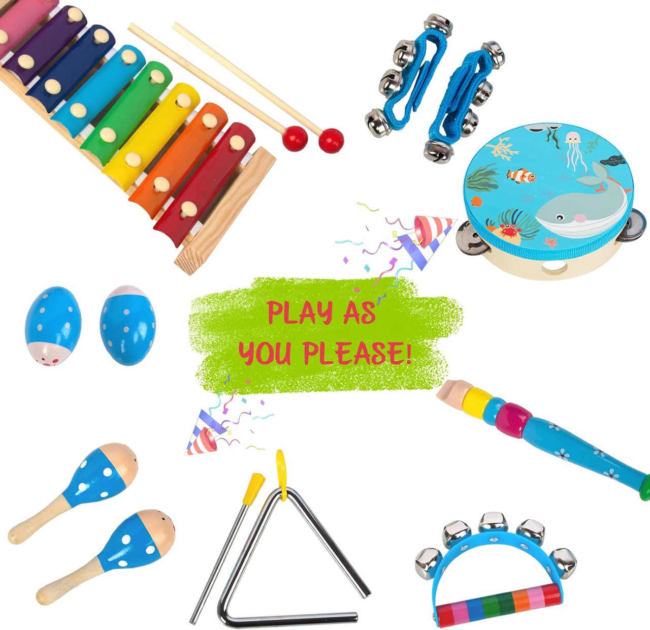 Blue Music Set with Bag 14pcs