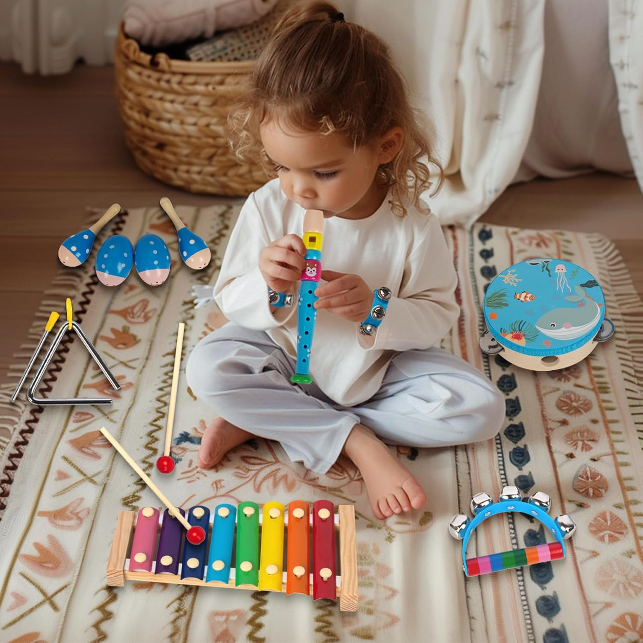 Blue Music Set with Bag 14pcs